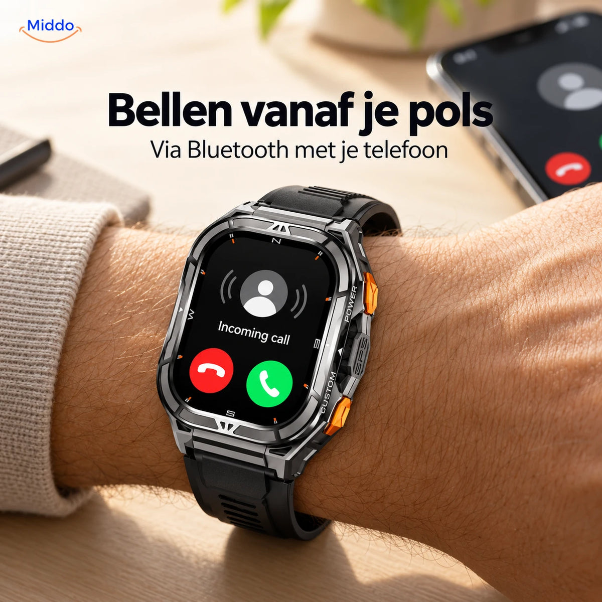 Galaxy Armor X5: bellen vanaf je pols via Bluetooth met je telefoon