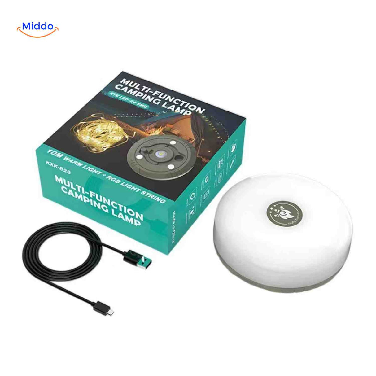 glowmate lamp met doos usb c kabel en led lichtsnoer www.middo.nl