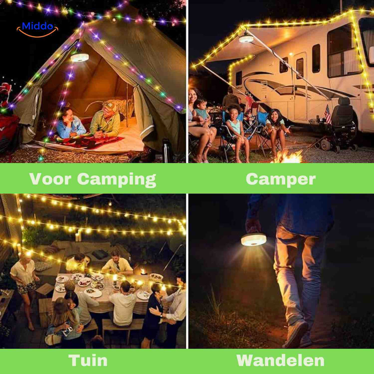 glowmate lamp voor camping camper tuin en wandelen verlichting www.middo.nl