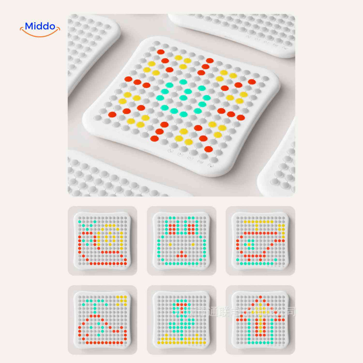 gobango spelcomputer creatief led matrix bord met meerdere kleurenpatronen www.middo.nl