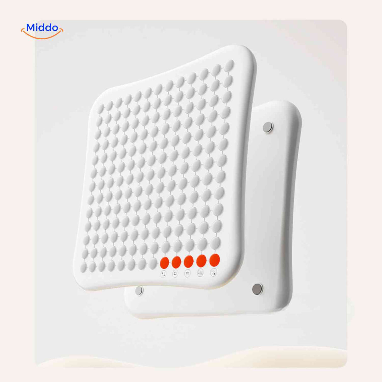 gobango spelcomputer minimalistisch led matrix bord met rode leds aan onderzijde www.middo.nl