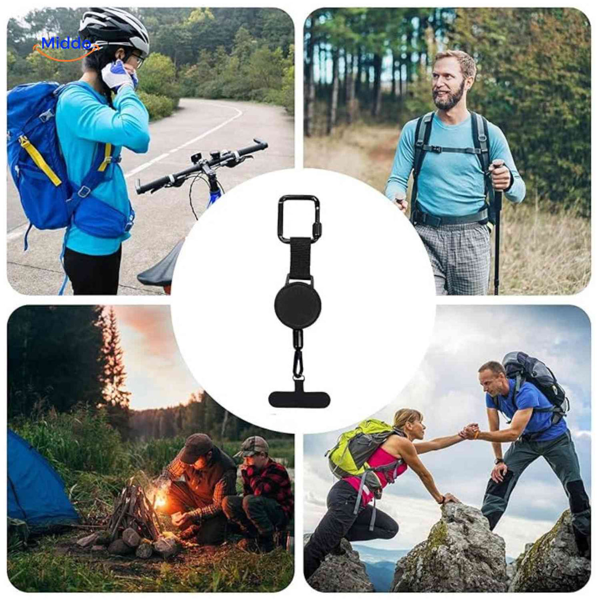 griplock houder telefoonclip voor outdoor activiteitenwww.middo.nl