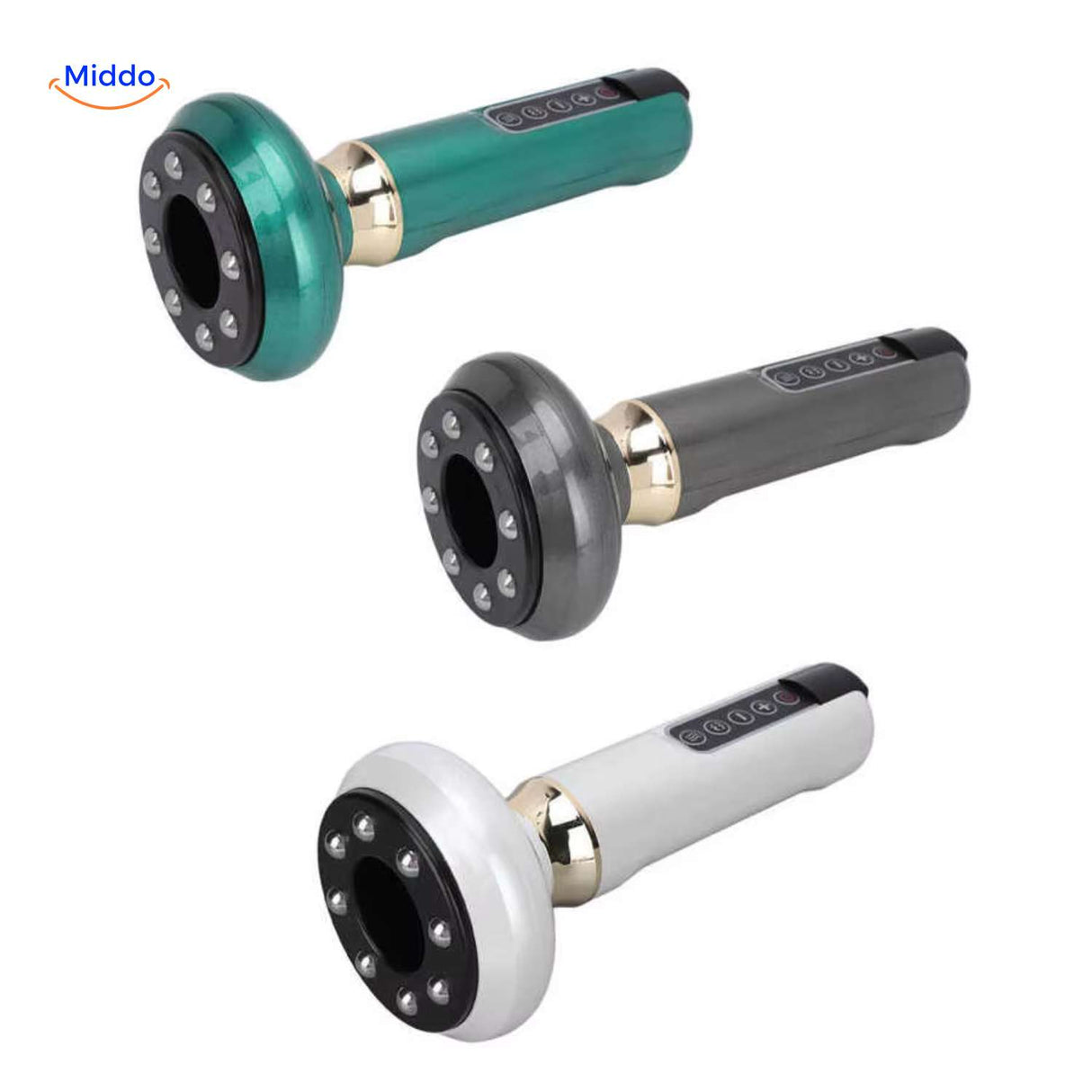 guashamax massager met digitale display en warmtestand www.middo.nl