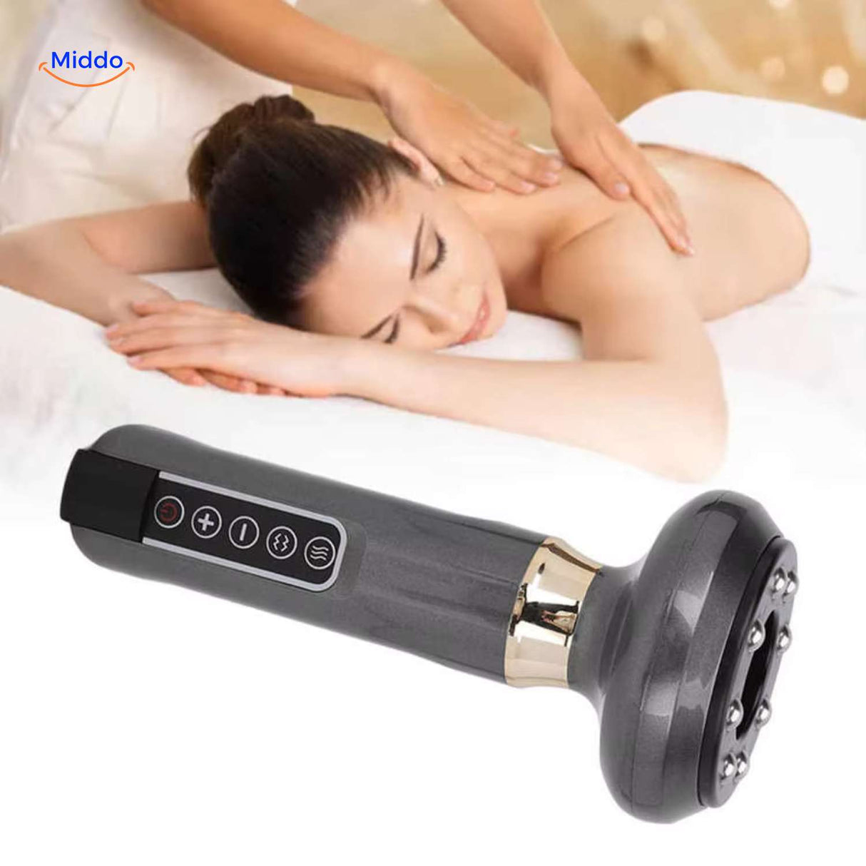 guashamax massager volledige rugmassage met verwarming www.middo.nl