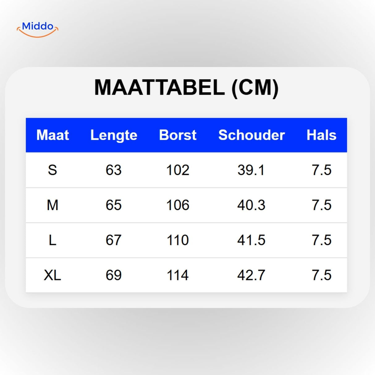 heatguard verwarmde maattable middo.nl