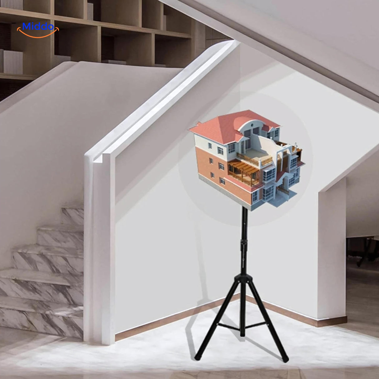 Hologlide™ Runt Een Huis Voor Reclamedoeleinden