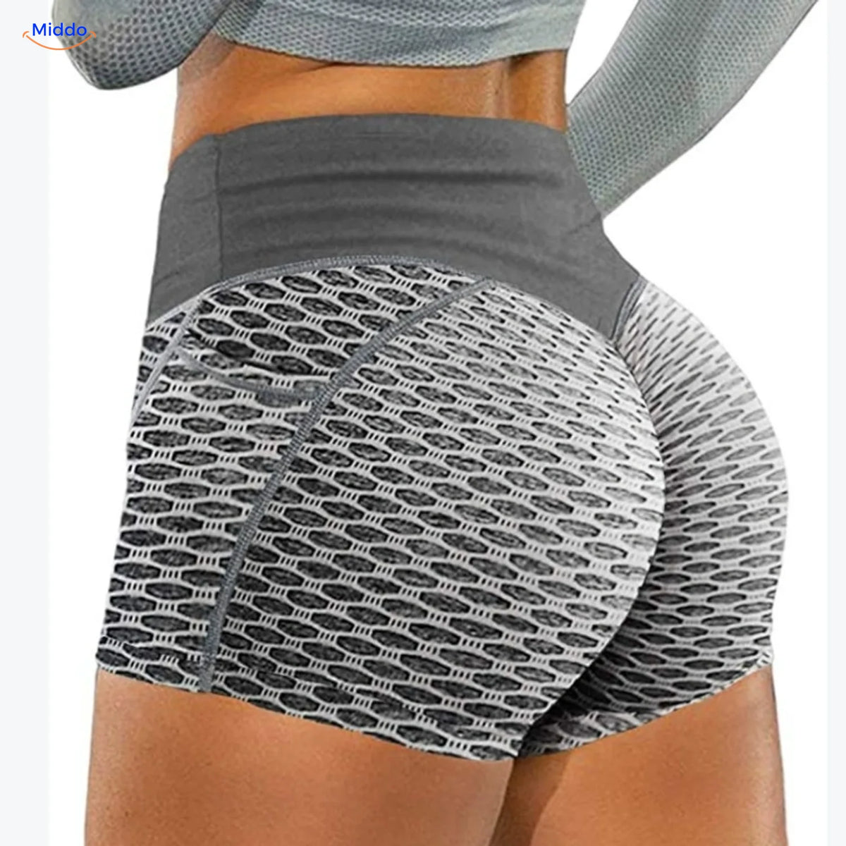 IceSilk sportshort – Asgrijs – originele fabrieksfoto