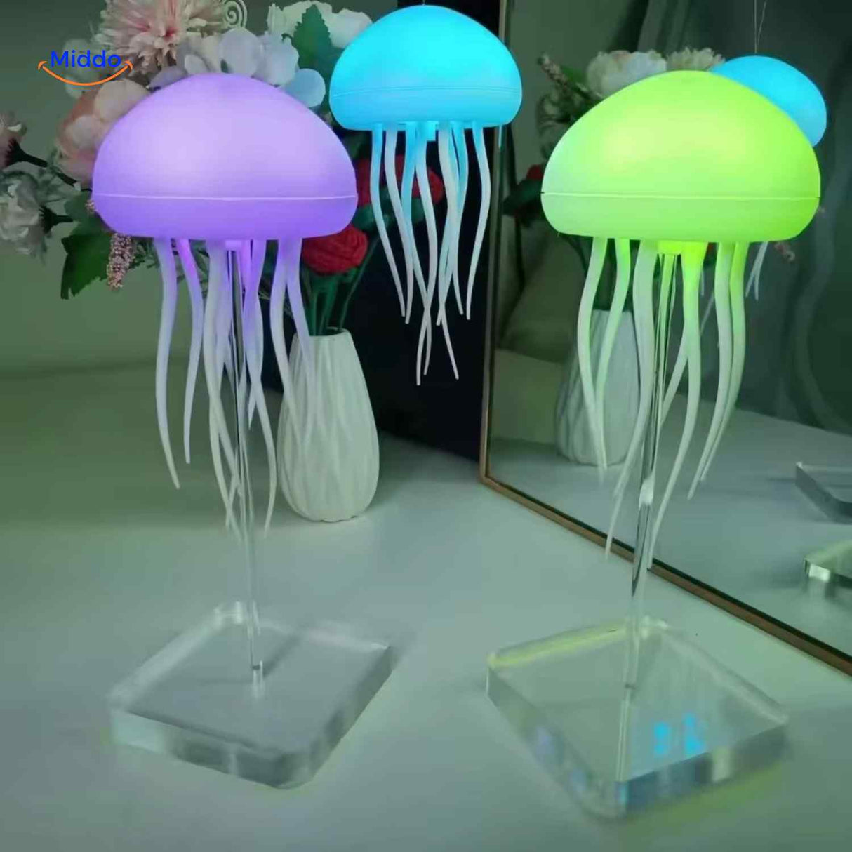jellyglow lamp kwallamp voor slaapkamer met led verlichting www.middo.nl