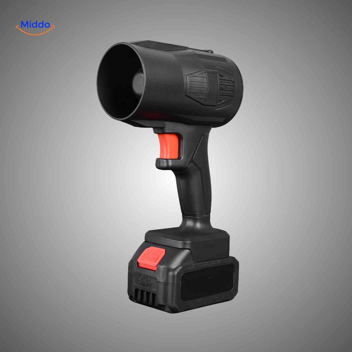 jetstorm blower draagbare hogesnelheidsventilator met accu zwart www.middo.nl