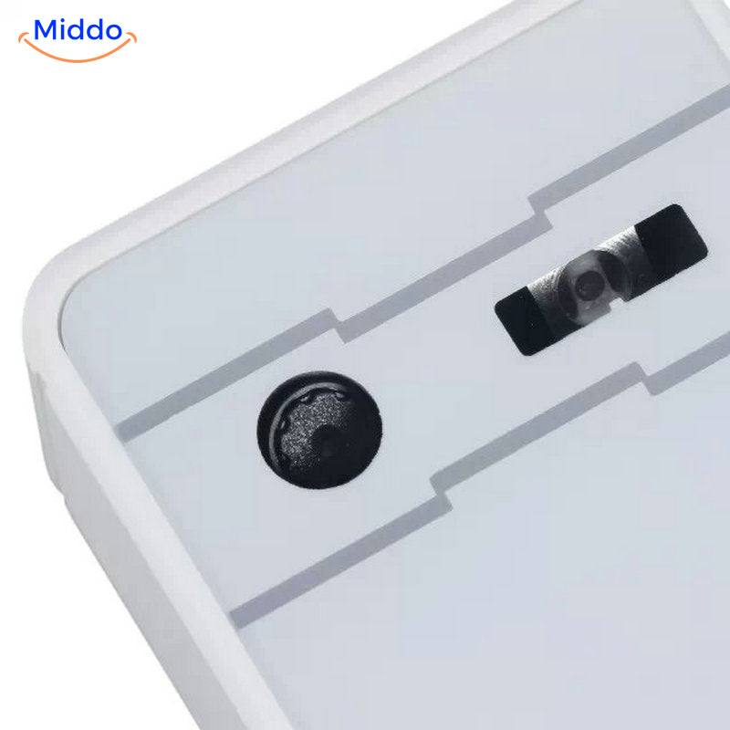 Detail van de Keybeam projector en sensor