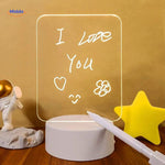 luminote bureau lamp beschrijfbare licht paneel met tekst middo.nl