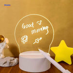 luminote bureau lamp ronde schrijfbaar paneel met tekst middo.nl