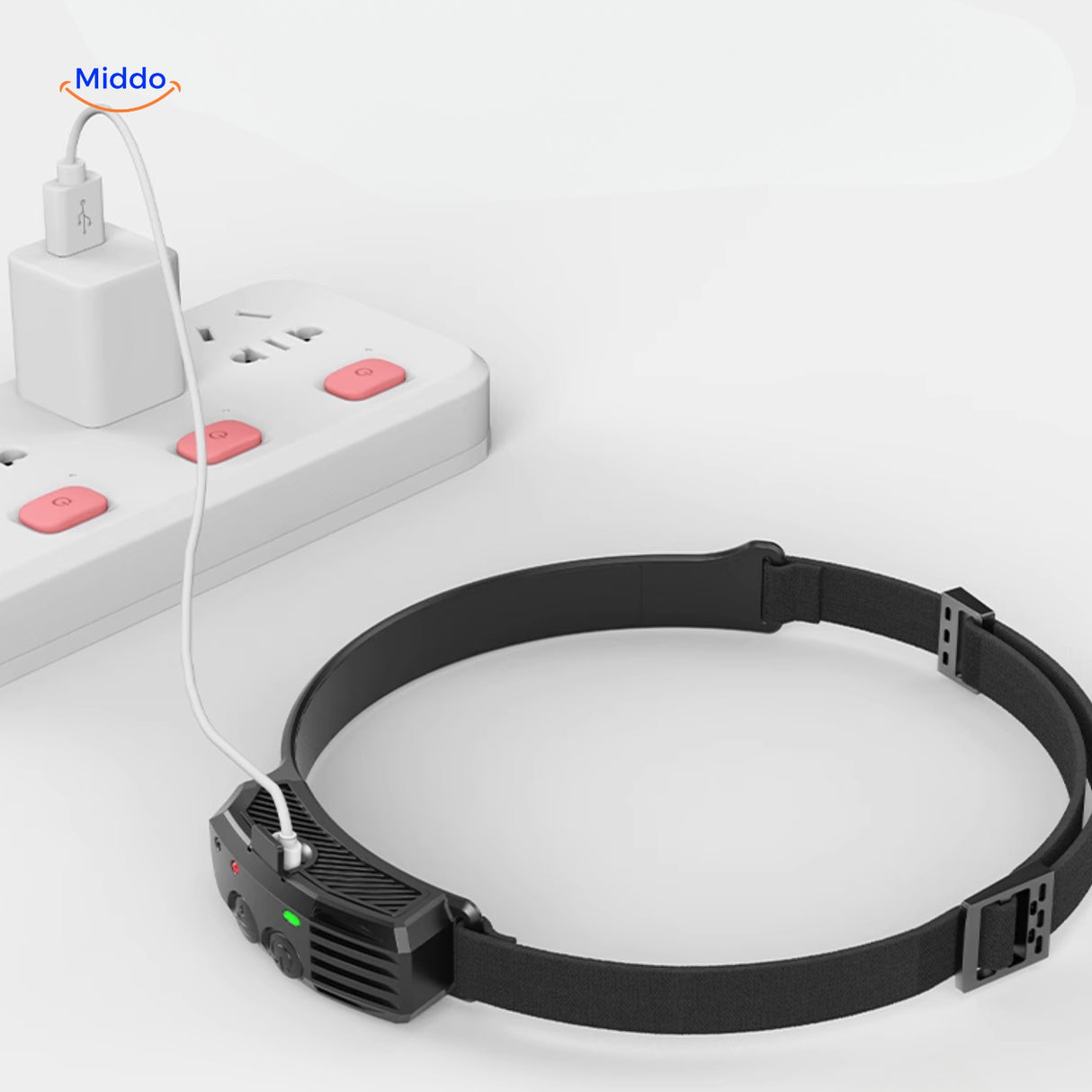 nightray hoofdlamp usb oplaadbaar ontwerp www.middo.nl