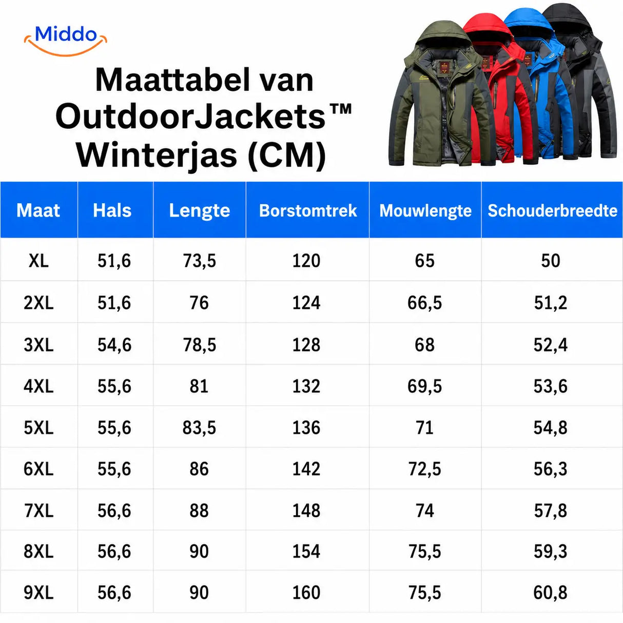 OutdoorJackets™ Winterjas | Comfortabel, warm en weerbestendig