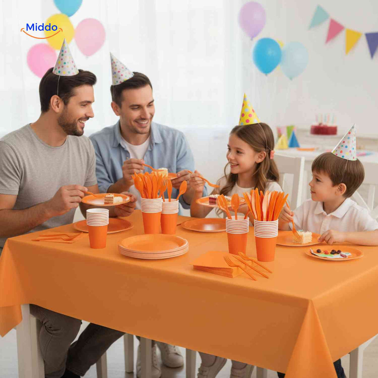 partylux bordenset verjaardag tafel servies set decoratie www.middo.nl