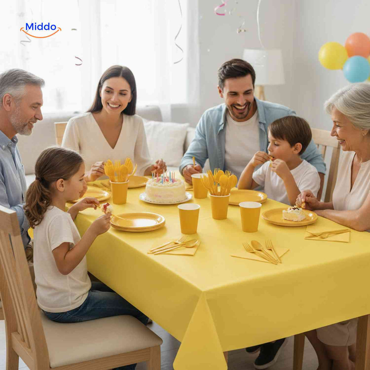 partylux bordenset wegwerp bordenset feest tafel aankleding www.middo.nl