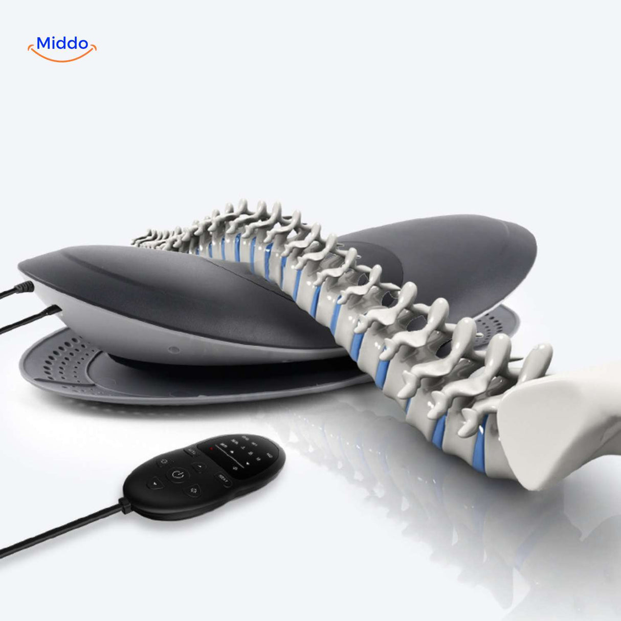 relaxacore massager ruggengraat ondersteuning voor houdingscorrectie www.middo.nl