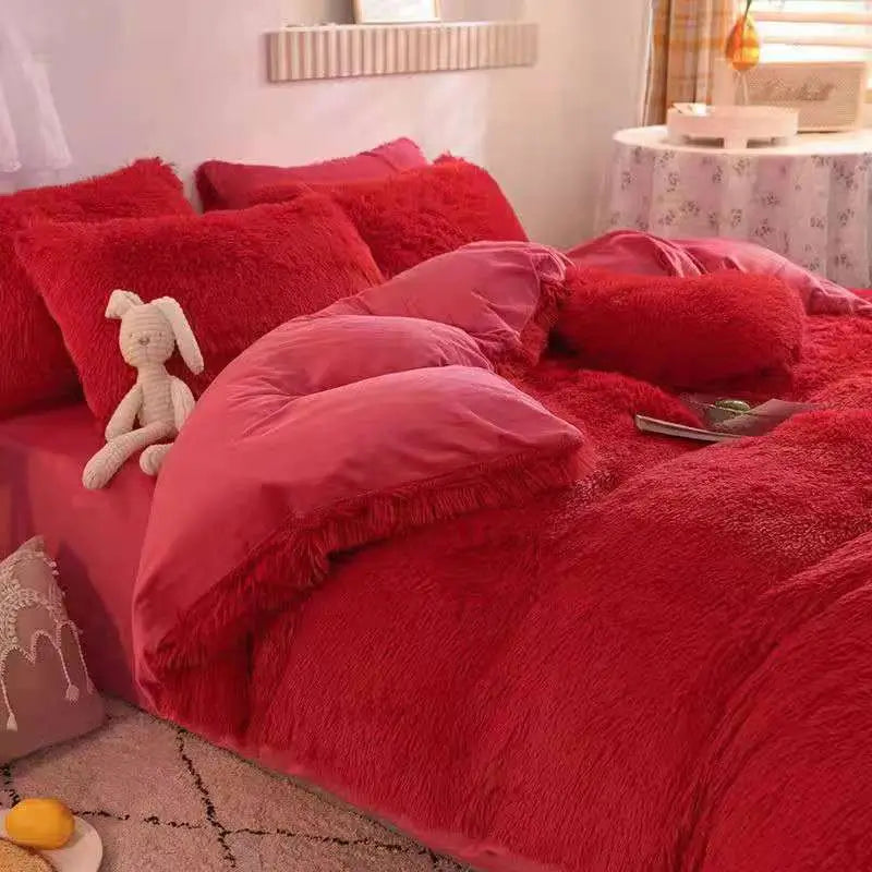 Teddy Fluffy Fleece Beddengoed Set | Warm & Extra Zacht