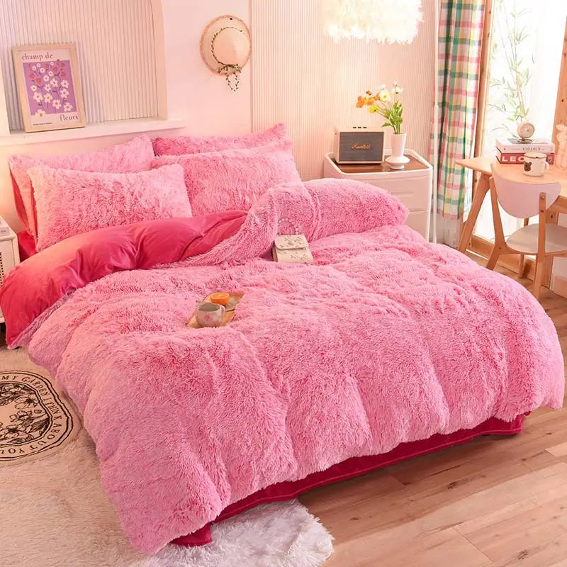 Teddy Fluffy Fleece Beddengoed Set | Warm & Extra Zacht
