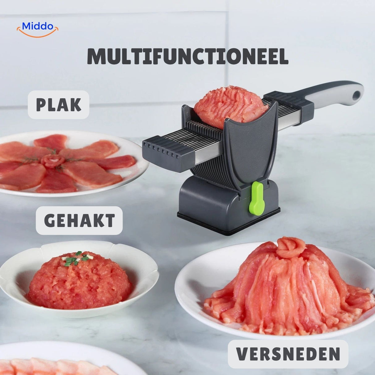 Slicora™ Vlees Snijset | Handmatig, Dunne Plakken & Multi-functie