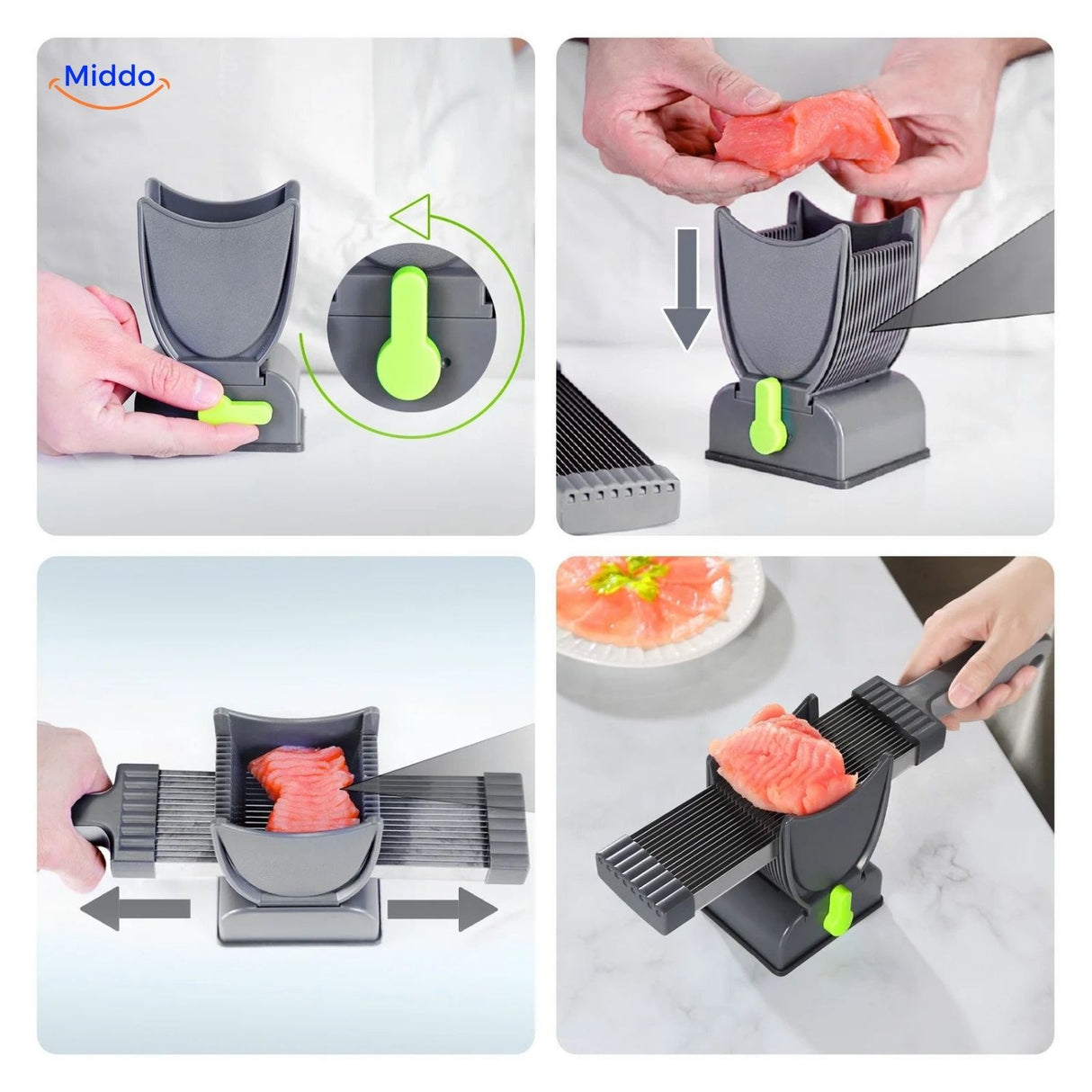 Slicora™ Vlees Snijset | Handmatig, Dunne Plakken & Multi-functie