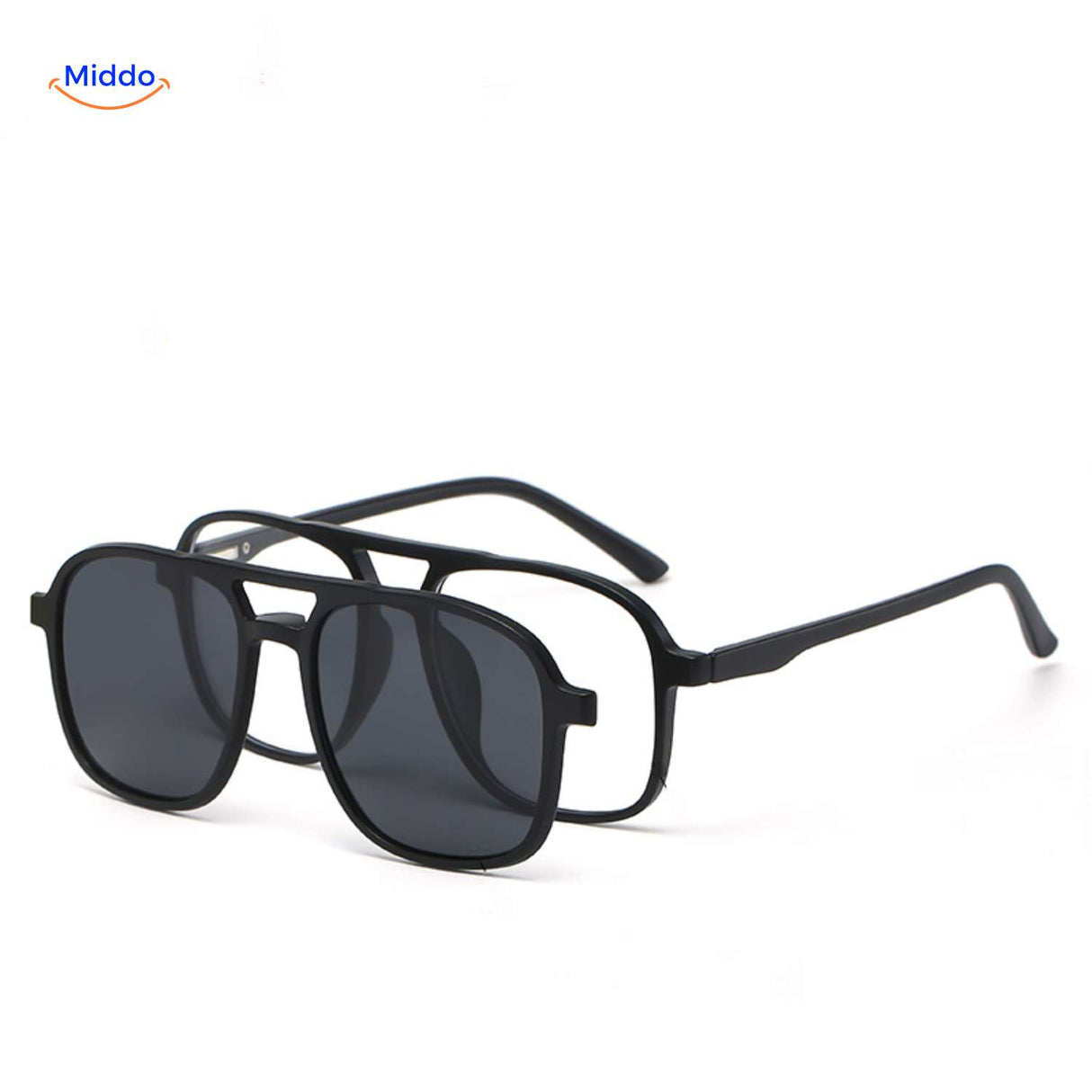 solvizo zonnebril met dag en nacht gebruik en magnetische zonneclips www.middo.nl