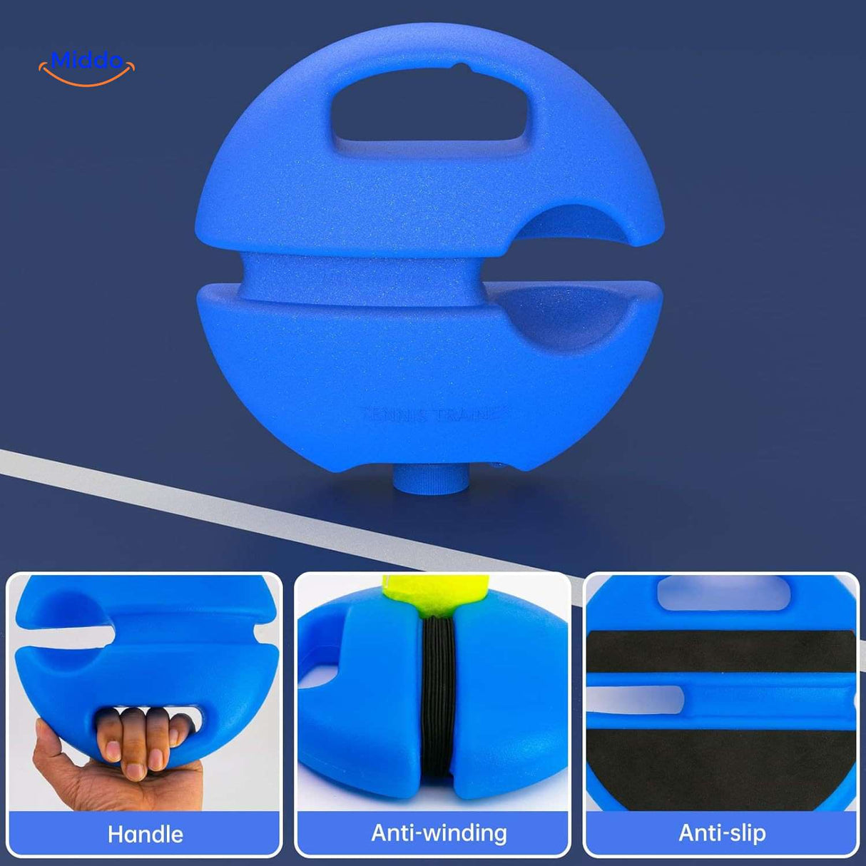tennispro trainer anti slip tennis trainer met handgreep en anti wikkel www.middo.nl