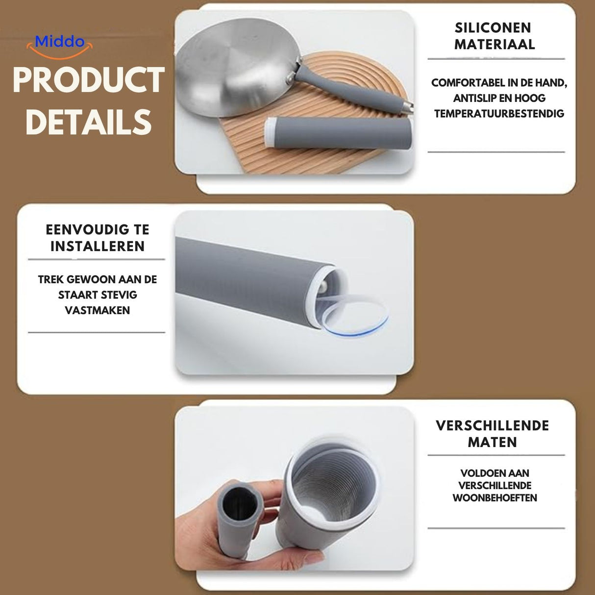 ThermoGrip™ Handvatbeschermer | Hittebestendig & Antiverbrand