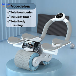 AbWheel Pro™ | Buikspiertrainer voor een Strakke Sixpack vanuit Huis!
