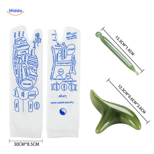 Acupoint Sokken therapeutische massage tools met groottes www.middo.nl