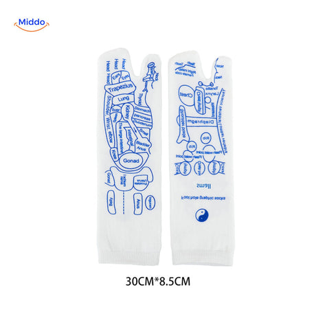 Acupoint Sokken voor massage therapie groottes www.middo.nl