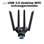 AeroLink wifi adapter desktop computer draadloze wifi www.middo.nl