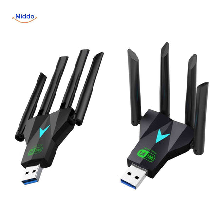 AeroLink wifi adapter specificaties 1300mbps 2 4g 5 8g www.middo.nl