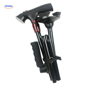 AluCare Stick opgevouwen met handleiding www.middo.nl