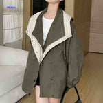 AquaShell jas groen met contrastkraag comfy damesjack www.middo.nl