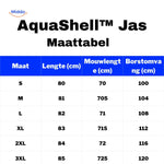 Maattabel Dames winterjas regendicht Aquashell van Middo