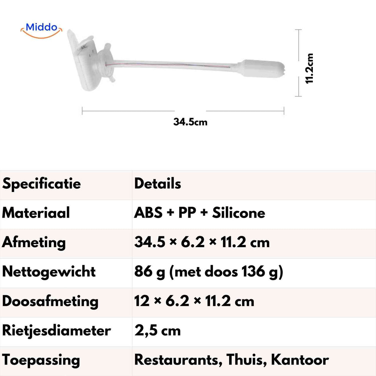 Aquapress Waterpomp specificaties afmeting gewicht materiaal www.middo.nl