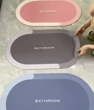 Aquastep Badmat absorbeert snel verschillende vormen kleuren www.middo.nl