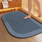 Aquastep Badmat rechthoek donker grijze kleur omgekeerd www.middo.nl