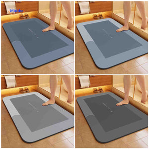 Aquastep Badmat vier kleuren rechthoek ovaal badkamer www.middo.nl
