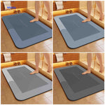 Aquastep Badmat vier kleuren rechthoek ovaal badkamer www.middo.nl