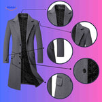 Ashford Wol Trench grijze herenjas detailswww.middo.nl