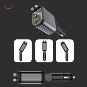 AutoCharge 120W driehoekige laadpoorten met draai functionaliteit www.middo.nl