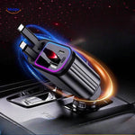 AutoCharge 120W met verschillende poorten en bliksem effect www.middo.nl