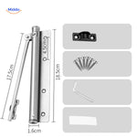 AutoClose Deursluiter roestvrij staal veiligheid deur sluiter met bevestigingsaccessoires www.middo.nl