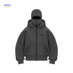 AutumnBliss Hoodie donker grijs met geborduurd logo www.middo.nl