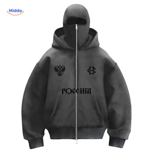 AutumnBliss Hoodie donker grijs met logo www.middo.nl