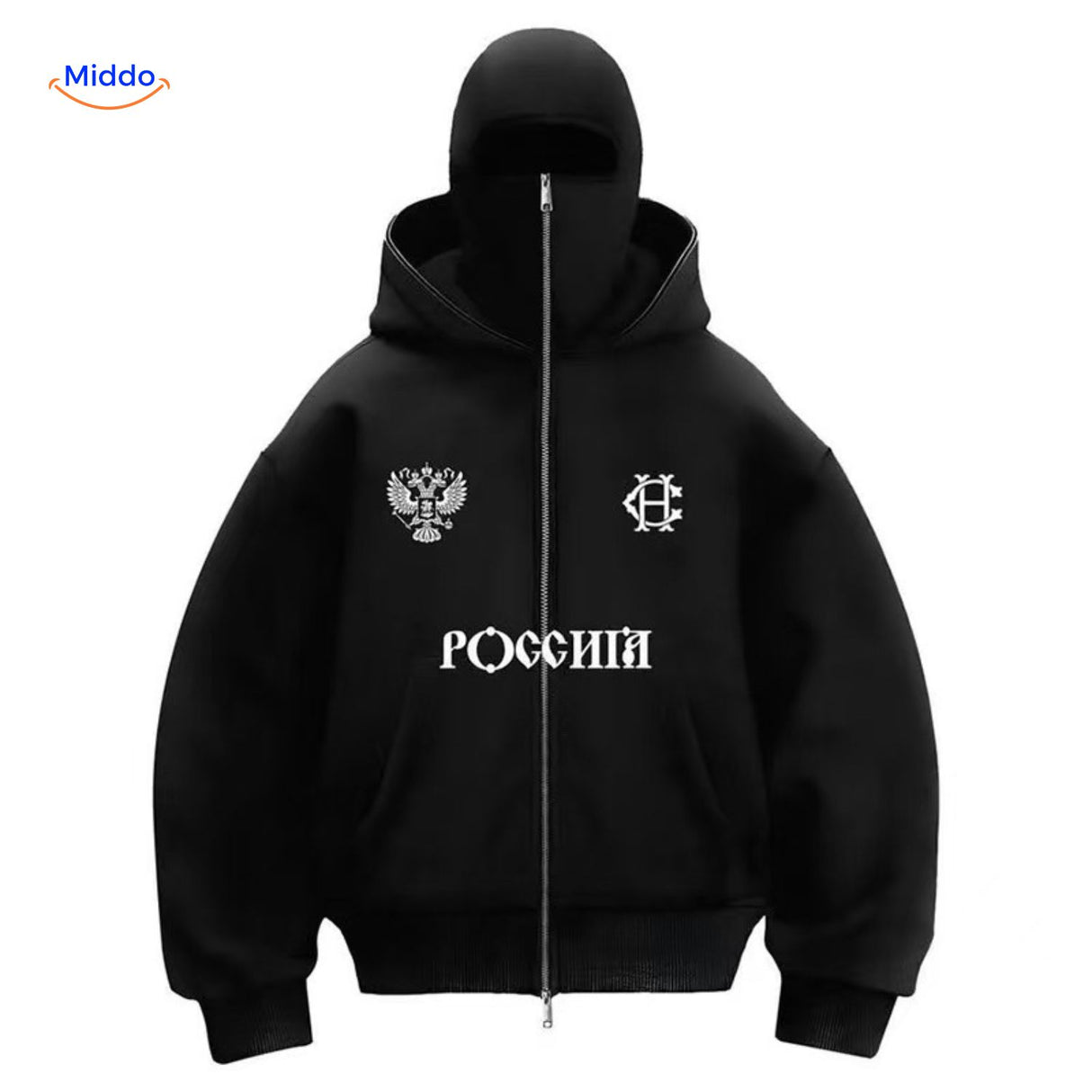 AutumnBliss Hoodie zwart met grafisch www.middo.nl
