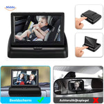 BabyGuard inklapbare monitor met baby voor achterbankzicht