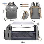 BabyLuxe Rugtas afmetingen luiertas met wiegfunctie www.middo.nl